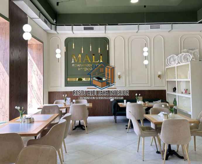 nterior Cafe Ruko Minimalis