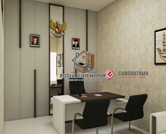 Desain Ruang Kantor 3x3
