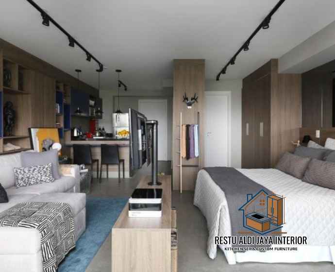 Interior Apartemen Studio 21m2