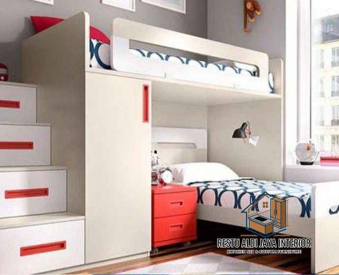 Tukang interior kamar tidur anak tingkat custom Tangerang