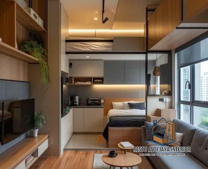 interior apartemen studio murah Gading Serpong Tangerang