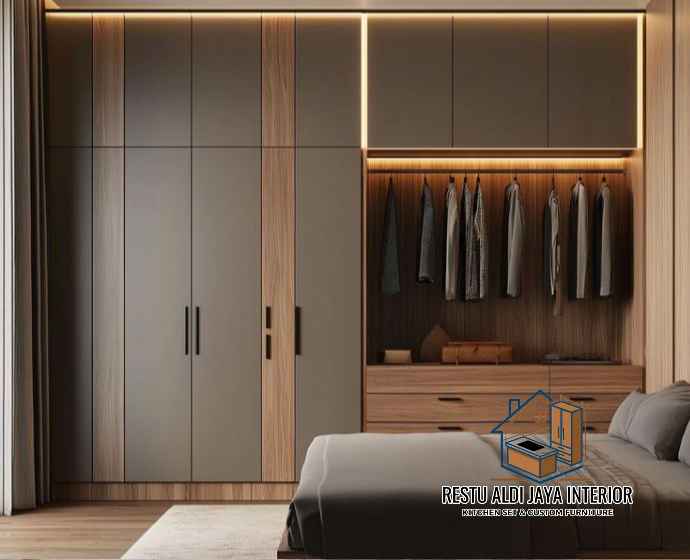 Jasa buat lemari tanam apartemen studio bsd Tangerang
