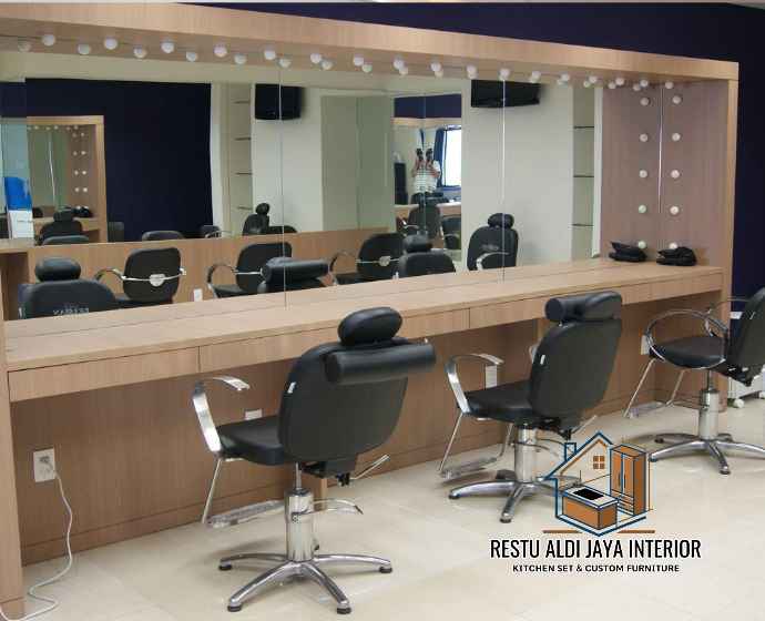 Desain Meja Barbershop Minimalis