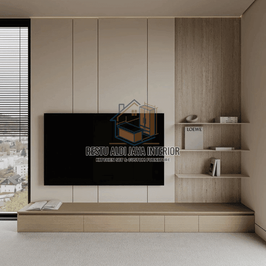 Custom Backdrop TV Apartemen