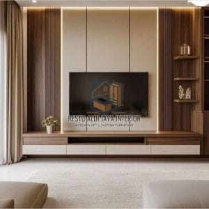 Custom Backdrop Tv Cikupa Tangerang Minimalis