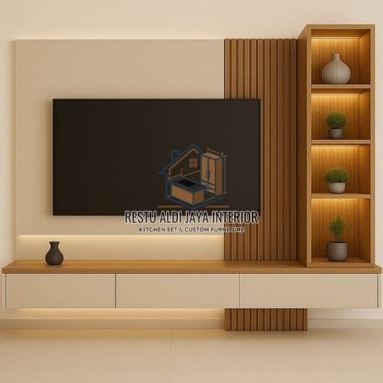 Custom Backdrop TV Bekasi Timur