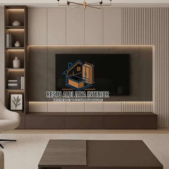 Backdrop tv minimalis