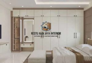 Custom Lemari Pakaian Bahan PVC Anti Rayap